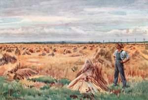 Langs hvetefeltene i Manitoba av Harold Copping