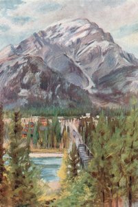 Cascade Mountain, Banff av Harold Copping