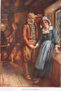 Gabriel og Evangeline av Harold Copping