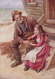 Peggotty and Little Emily, illustrasjon for 