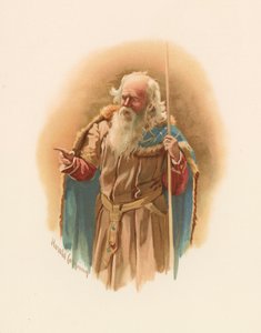 Polonius, fra Shakespeares Hamlet av Harold Copping