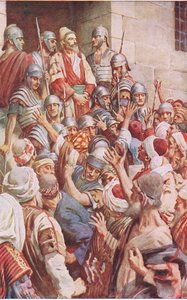 St Paul i Jerusalem, illustrasjon fra Harold Copping Pictures: The Crown Series, ca. 1920-tallet av Harold Copping