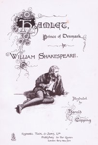 Tittelsidedesign, illustrasjon fra Hamlet av Harold Copping