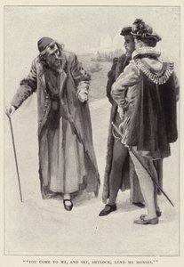 Du kommer til meg og sier: Shylock, lån meg penger av Harold Copping