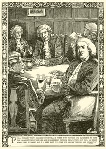 Dr Johnson i samtale (litho) av Harold Edward Hughes Nelson