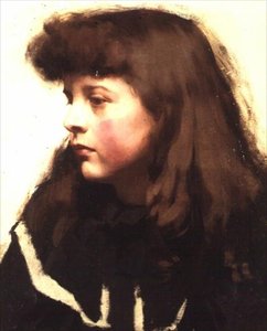 Portrett av en jente av Harold Harvey