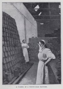 Et hjørne av en hvit blyfabrikk (s/hvitt bilde) av Harold Hume Piffard