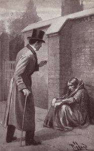 Illustrasjon for The Mystery Of Edwin Drood av Charles Dickens (litho) av Harold Hume Piffard