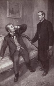 Illustrasjon for The Mystery Of Edwin Drood av Charles Dickens (litho) av Harold Hume Piffard
