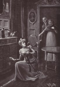 Illustrasjon for Vanity Fair av William Makepeace Thackeray (litho) av Harold Hume Piffard