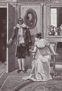 Illustrasjon for Vanity Fair av William Makepeace Thackeray (litho) av Harold Hume Piffard