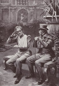 Illustrasjon for Vanity Fair av William Makepeace Thackeray (litho) av Harold Hume Piffard