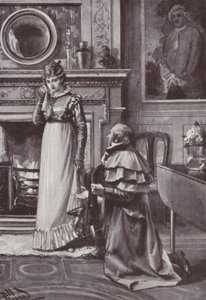 Illustrasjon for Vanity Fair av William Makepeace Thackeray (litho) av Harold Hume Piffard