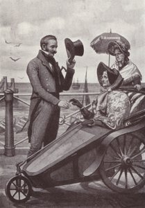 Illustrasjon for Vanity Fair av William Makepeace Thackeray (litho) av Harold Hume Piffard