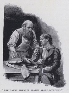 "Den magre genseren lurer på å skjelle ut" (s/hvitt-bilde) av Harold Hume Piffard