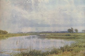 En elv i en slette, 1910 av Harold Sutton Palmer
