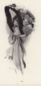 Portrett av en kvinne ved navn Ruth (litho)