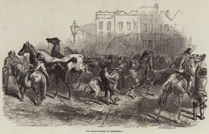 Hestemarkedet på Smithfield av Harrison William Weir