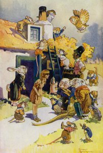 Alice i Eventyrland (farge litho)