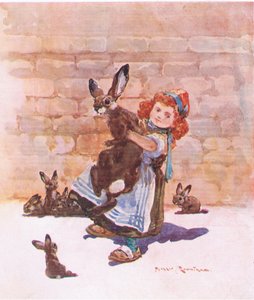 En armfull (fargelitho) av Harry Rountree
