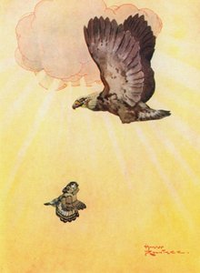 Uglen og ørnens datter (farge litho)