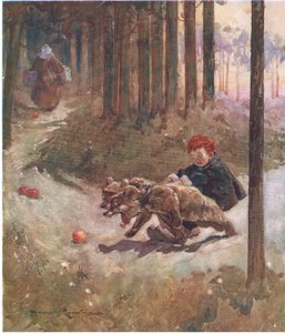 Et plagsomt lag (fargelitho) av Harry Rountree