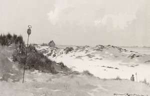 Golf Courses: Hunstanton, under snow (litho)