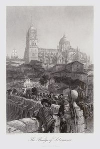 The Bridge of Salamanca (gravering) av Harry (after) Fenn