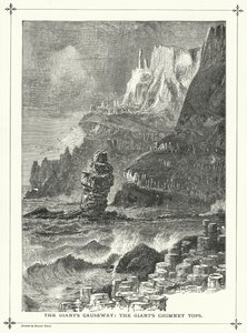 Giant's Causeway, Giant's Chimney Tops (gravering) av Harry (after) Fenn