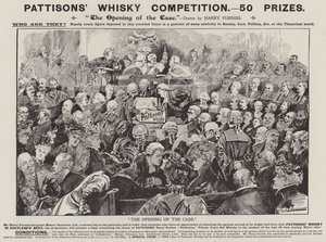 Annonse, Pattisons' Whisky (gravering)