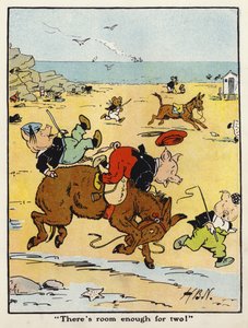 "Det er plass nok til to!" (farge litho) av Harry B Neilson