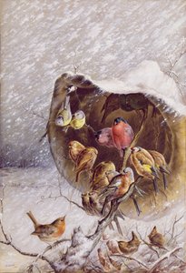 I ly for snøstormen, 1896 (olje og wc)
