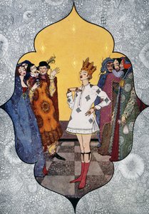Keiserens nye klær, eventyr av Hans Christian Andersen (1805-1875), illustrasjon av Harry Clarke (1890-1931) av Harry Clarke