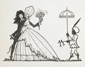 Illustrasjon til historien 'feen'. av Harry Clarke