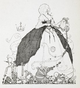 Illustrasjon til historien, 'feen'. av Harry Clarke