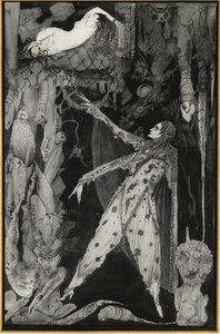 Illustrasjon til Goethes Faust, 1924-1925 av Harry Clarke