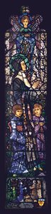 Den salige Julie med to barn, 1927 av Harry Clarke
