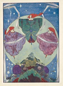 Alvebakken. De danset med sjal som var vevd av tåke og måneskinn. av Harry Clarke