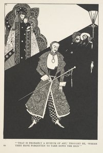 The Galoshes of Fortune. «Det er vel et kunstmuseum», tenkte han, «der de har glemt å ta ned skiltet». av Harry Clarke
