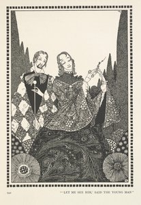 Det gamle huset. "La meg se ham," sa den unge mannen. av Harry Clarke
