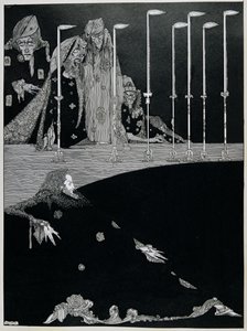 The Pit and the Pendulum, ca. 1923 (penn og blekk) av Harry Clarke