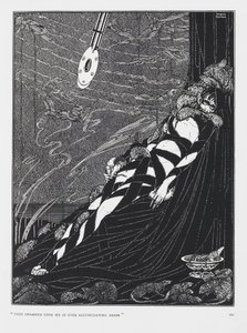 De svermet over meg i stadige hoper. Fra historien The Pit and the Pendulum. av Harry Clarke