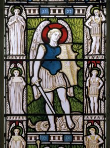 Minley, St Andrew, James Powell & Sons, Harry Ellis Wooldridge, Erkeengelen Michael, 1870