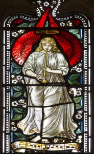 Musical Angel, 1876 (farget glass)