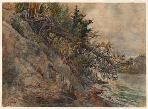 Lake Memphremagog, ca. 1880-tallet. av Harry Fenn