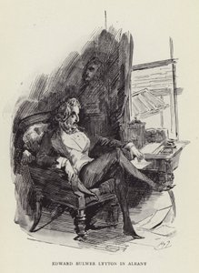 Edward Bulwer Lytton i Albany av Harry Furniss