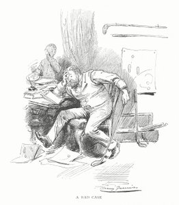 Golf: En dårlig sak (litho) av Harry Furniss