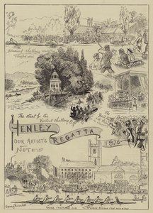 Henley Regatta, 1876 av Harry Furniss
