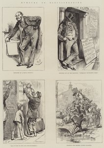 Humor om valgkamp av Harry Furniss