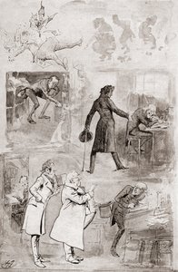Illustrasjon for A Christmas Carol fra The Christmas Books av Charles Dickens av Harry Furniss